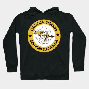 Electrical services Certified Electrician cute design for electrical workers and Electricians Hoodie